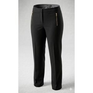 St John Exclusively For Nordstrom Women's Black Tapered Leg Dress Pants. Size 14